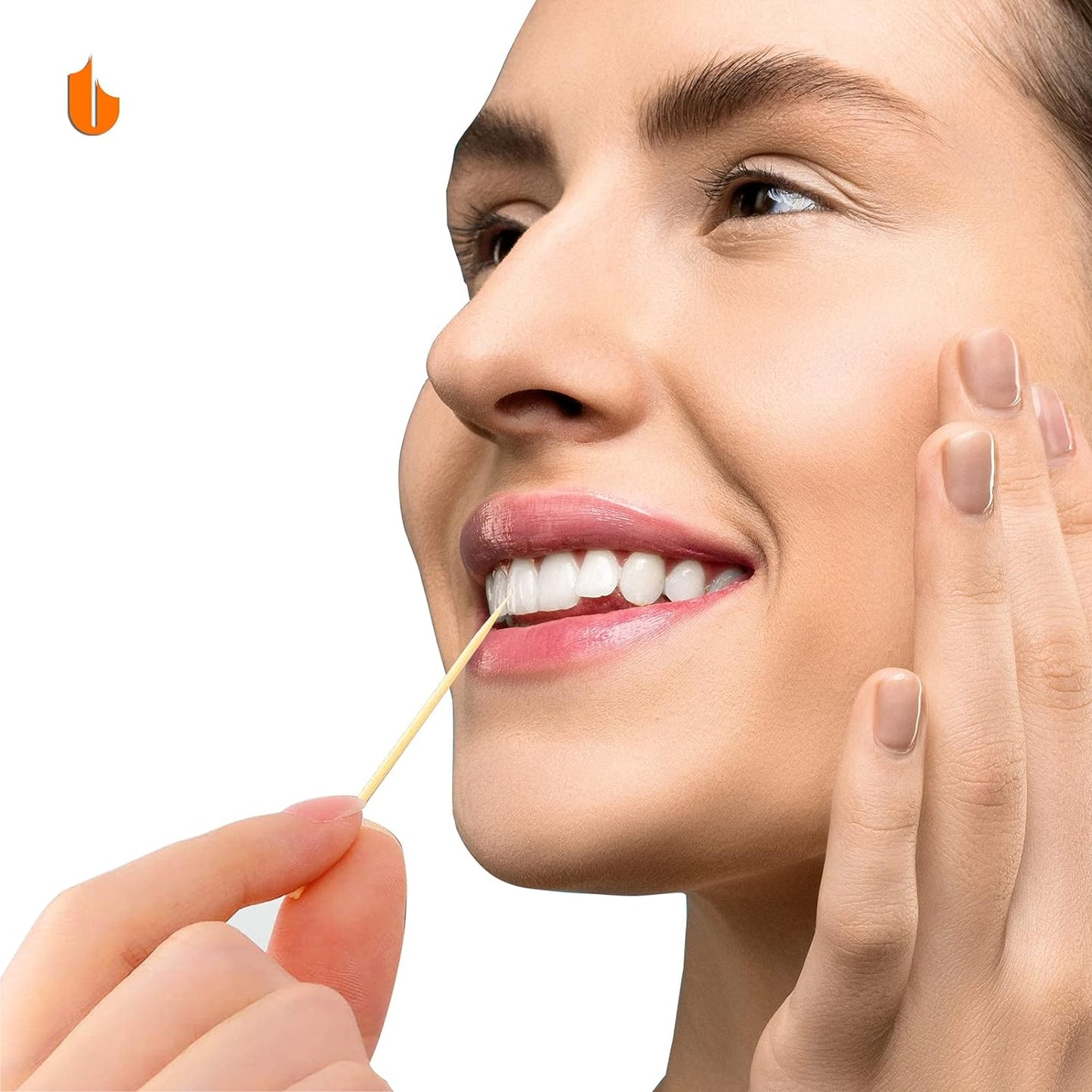 Sturdy Safe Toothpick Holder with 1600 Natural Wood Toothpicks for Teeth Cleaning, Unique Home Design Decoration, Unusual Gift, 4 Pack (Green)