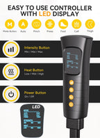 Leg Massager with Heat and Compression, Foot Calf & Thigh Massage for Circulation and Pain Relief, Leg Compression Massager with Handheld Controller 3 Intensities 6 Modes