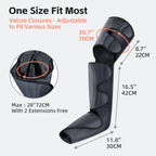 Leg Compression Massager, Air Compression Massager for Circulation and Pain Relief, 3 Modes 3 Intensities 2 Extenders and Adjustable Wraps, Gift for Family or Friend
