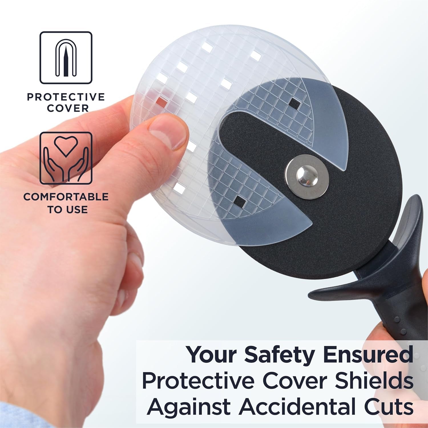 Lux Heavy Duty Pizza Cutter with Wheel Slicer and  PRO Swivel Vegetable Peeler