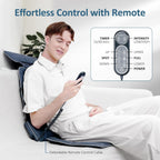 Back Massager for Chair, Full Back Massager for Pain Relief Deep Tissue, Massage Chair Pad with Soft S-Curve Design, Versatile Portable Massage Seat Cushion, Chair Massager
