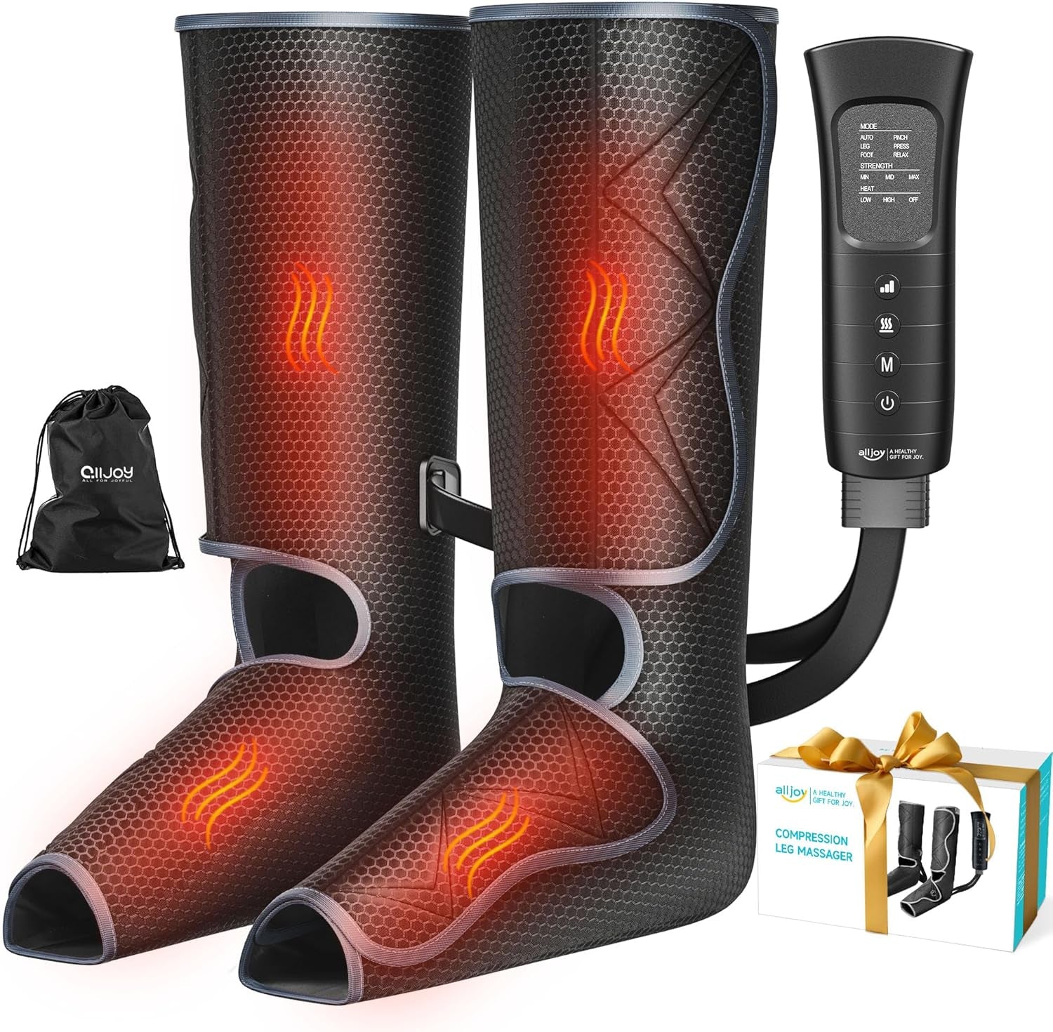 Gifts for Men Women, Leg Massager for Circulation and Pain Relief FSA, Leg Massager with Heat and Compression, 6 Modes 3 Intensities 2 Heat Levels