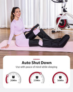 Leg Massager for Circulation and Pain Relief, Air Compression 3 in 1 Leg Massager for Foot Calf & Thigh, Leg Compression Boots for Recovery, Edema, RLS Relief