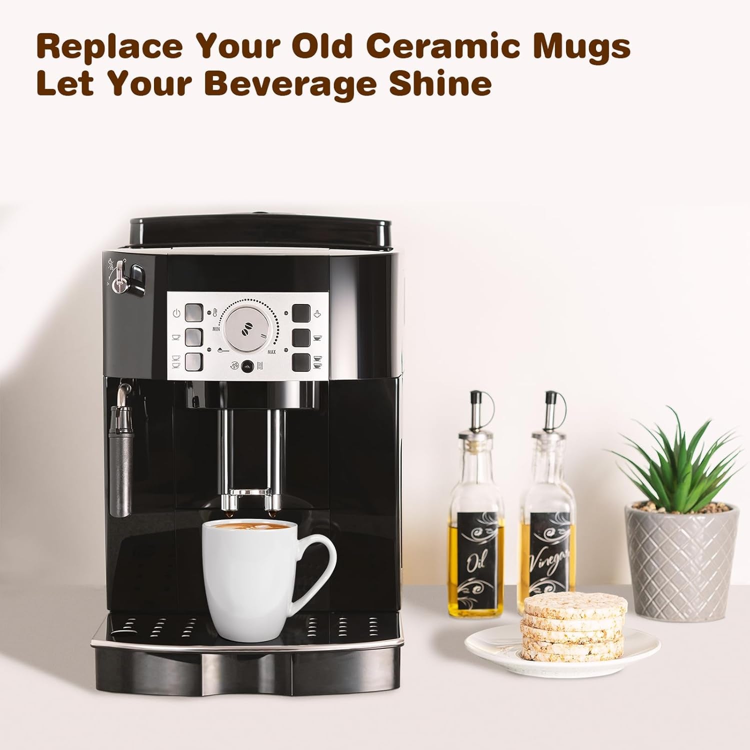 16 Oz Large Coffee Mugs Set of 4 Ceramic Coffee Mug White Coffee Cups Tea Cups Idea Gift for Women Men House Warming Gifts New Home Office, White 4 Pack (Pink)