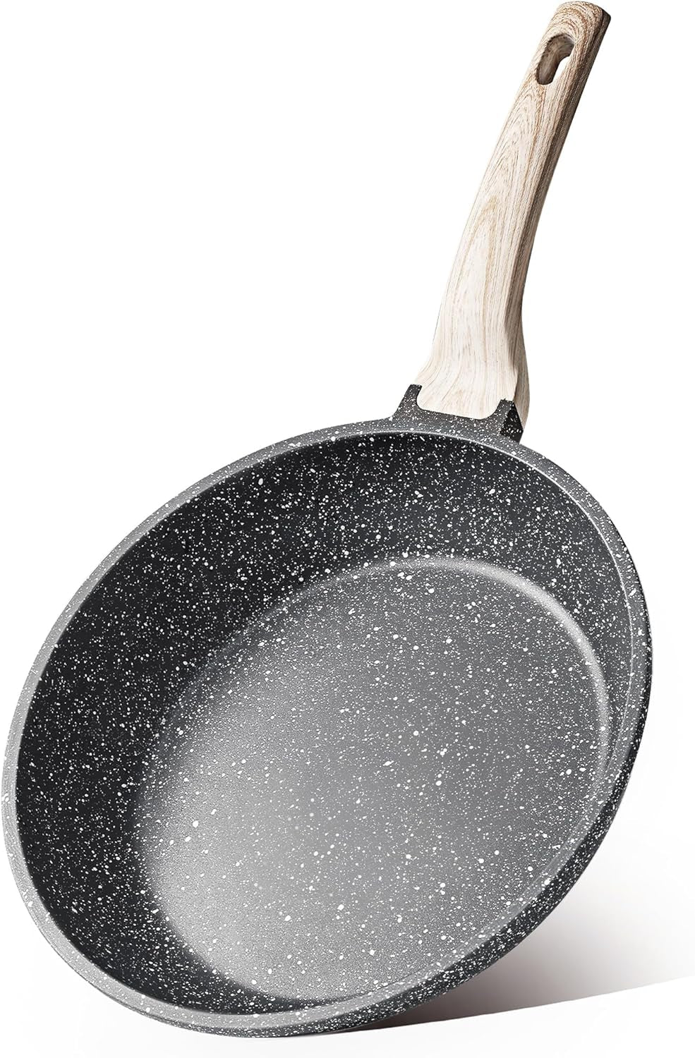Nonstick Frying Pan Skillet,Non Stick Granite Fry Pan Egg Pan Omelet Pans, Stone Cookware Chef'S Pan, PFOA Free,Induction Compatible(Classic Granite, 8-Inch)