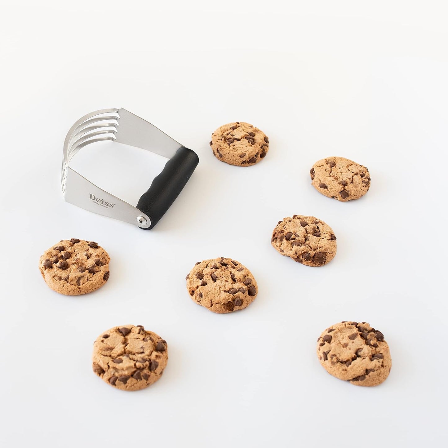 PRO Pastry Cutter - Pastry Blender Stainless Steel & Pastry Dough Cutter, Non-Slip Handle - Dishwasher Safe Dough Blender - Large Hand Butter Cutter Slicer, Pastry Cutter for Baking, Dough Knife