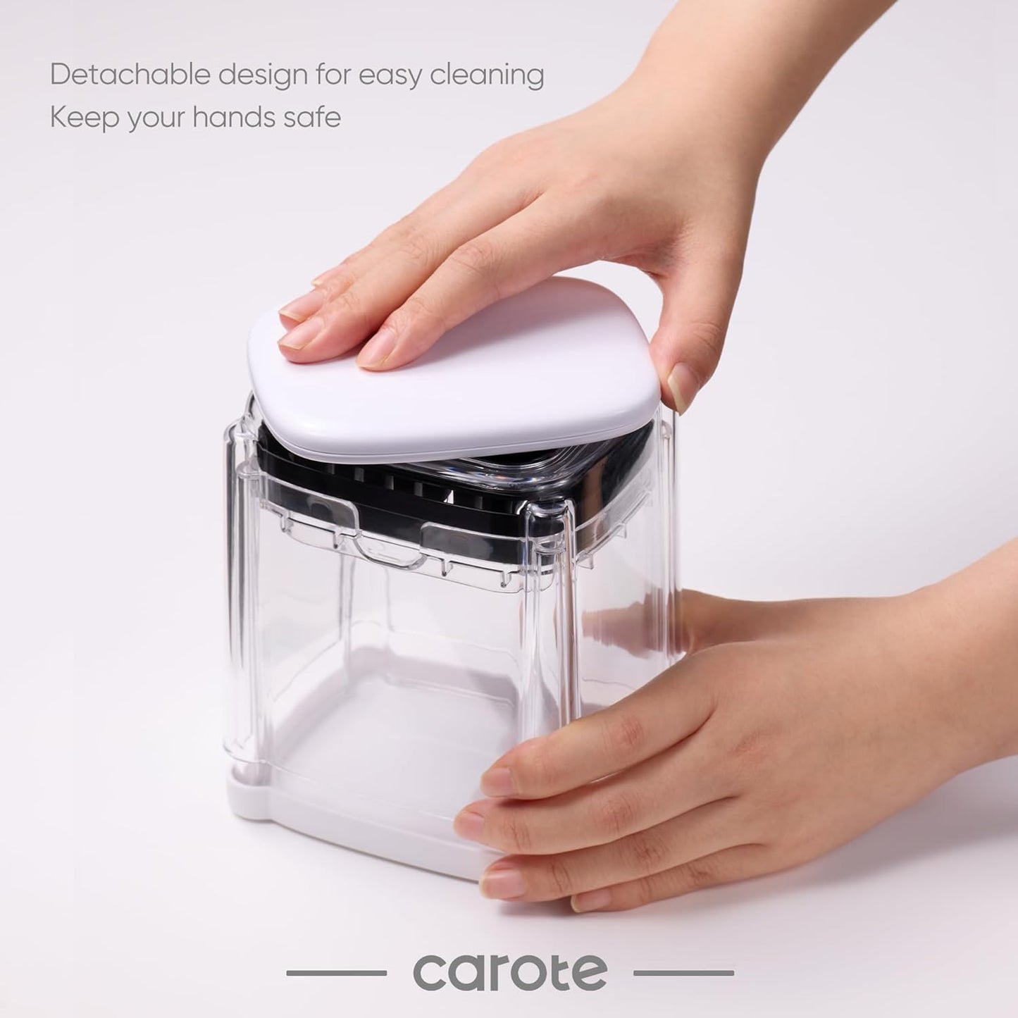 French Fry Cutter for Potato, Mandoline Slicer Vegetable Chopper Potato Slicer with 8-Wedge Blade & Dicer Grid, Bpa-Free Container, Versatile for Potatoes, Carrots, Cucumbers, Apple