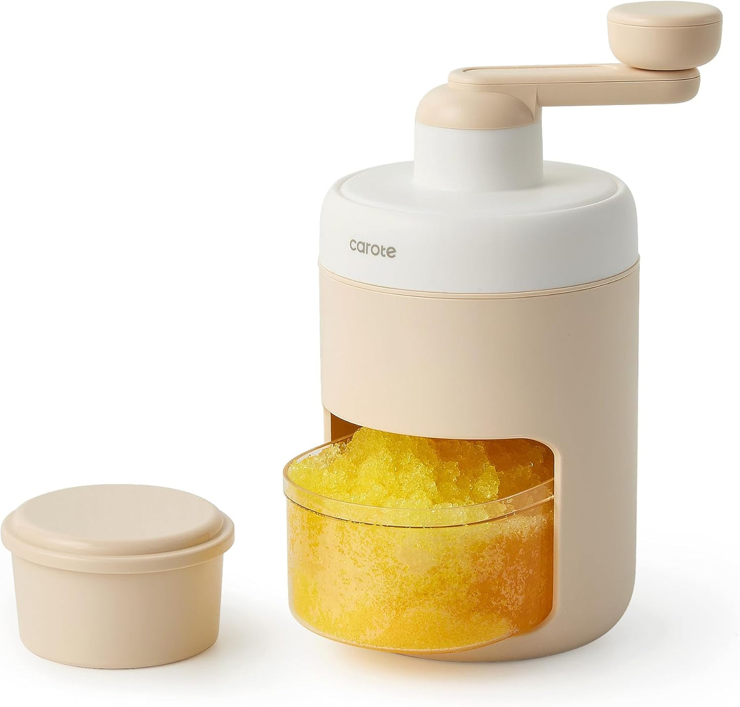 Shaved Ice Machine, Manual Ice Shaver Machine Snow Cone Machine with Ice Mold Box for Kitchen and Picnic, Slushie Machine, Bpa-Free