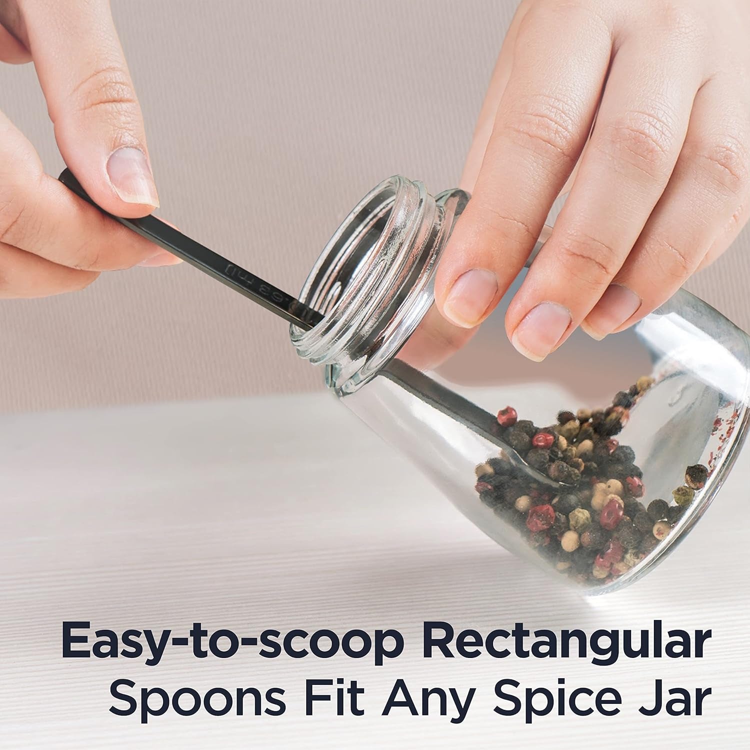 PRO Heavy Duty Stainless Steel Measuring Spoons for Cooking Spices Dry or Liquid Ingredients Fits in Spice Jar Adjustable Measuring Spoon Set of 7 Measuring with Leveler Measuring Spoons Set