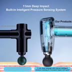 Massage Gun Deep Tissue,Birthday Gifts for Men Women,Gifts for Boyfriend Girlfriend - Neck Back Massager for Pain Relief Deep Tissue with 6 Heads & 8 Speeds(Grey)