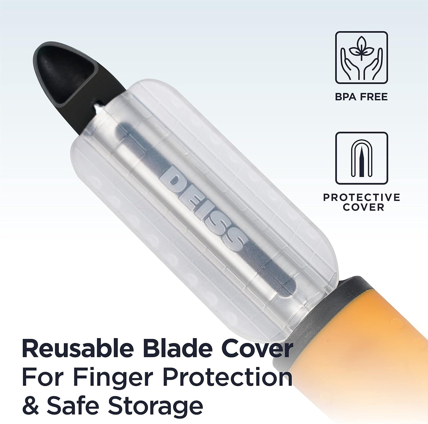 PRO Swivel Vegetable Peeler - Sharp Stainless Steel Peeler with Easy Non-Slip Hand Grip, Potato Peelers for Kitchen, Fruit, Carrot, Apple, Veggie, Kiwi, Durable, and Dishwasher Safe (ORANGE)