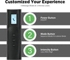 3-In-1 Leg Compression Massager with Heat for Circulation - 3 Modes, 3 Intensities, 2 Extenders, Adjustable Wraps - Great Gifts for Mom & Dad
