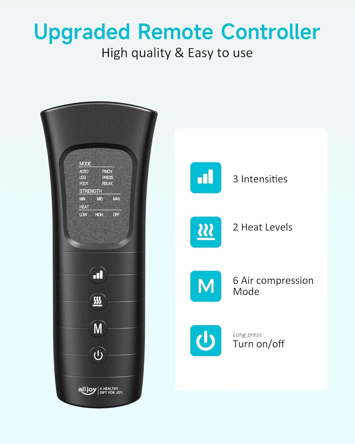 Gifts for Men Women, Leg Massager for Circulation and Pain Relief FSA, Leg Massager with Heat and Compression, 6 Modes 3 Intensities 2 Heat Levels