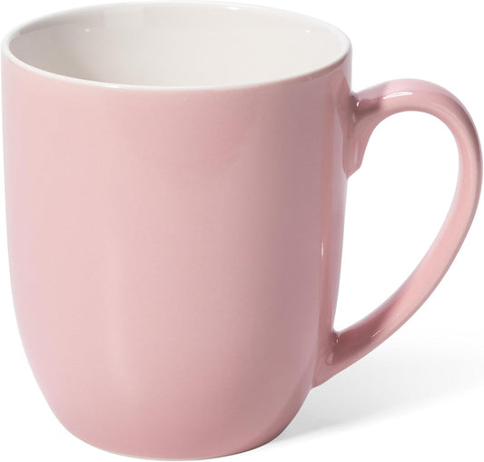 16 Oz Large Coffee Mug with Handle Tea Cup Novelty Coffee Cup Idea Gift for Men Women Office Work (Pink)