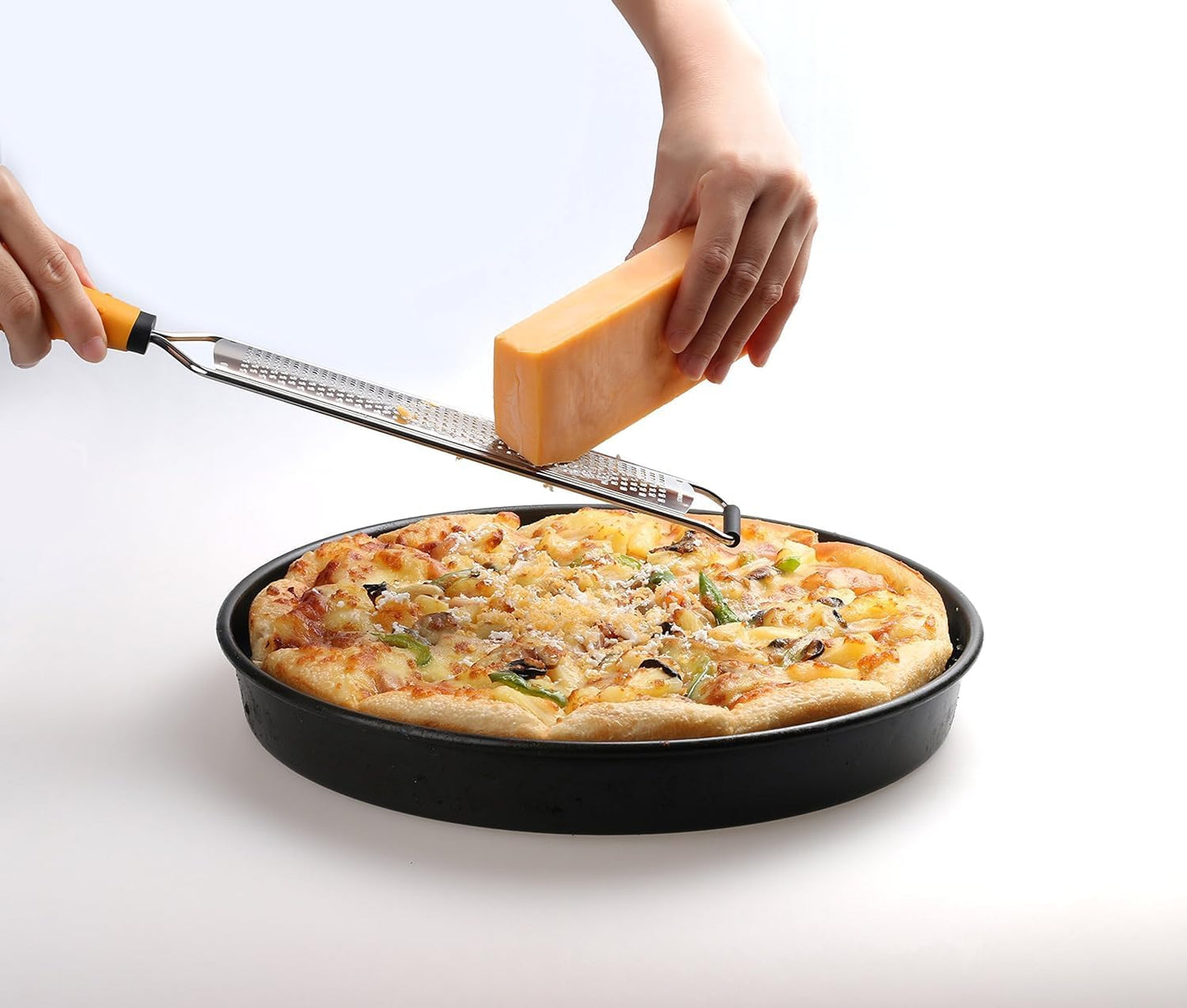 PRO Lemon Zester & Heavy Duty Cheese Grater, Vegetable Grater and Swivel Vegetable Peeler - Sharp Stainless Steel Peeler with Easy Non-Slip Hand Grip