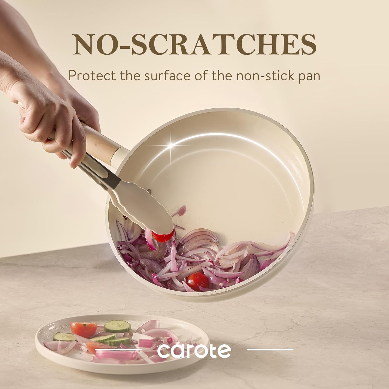 Tongs for Cooking 428ºf Heat Resistant Locking Stainless Steel Kitchen Tongs with Non Scratch Silicone Tips, Perfect for Nonstick Cookware, BBQ Tongs Set of 3 (7"+9"+12")