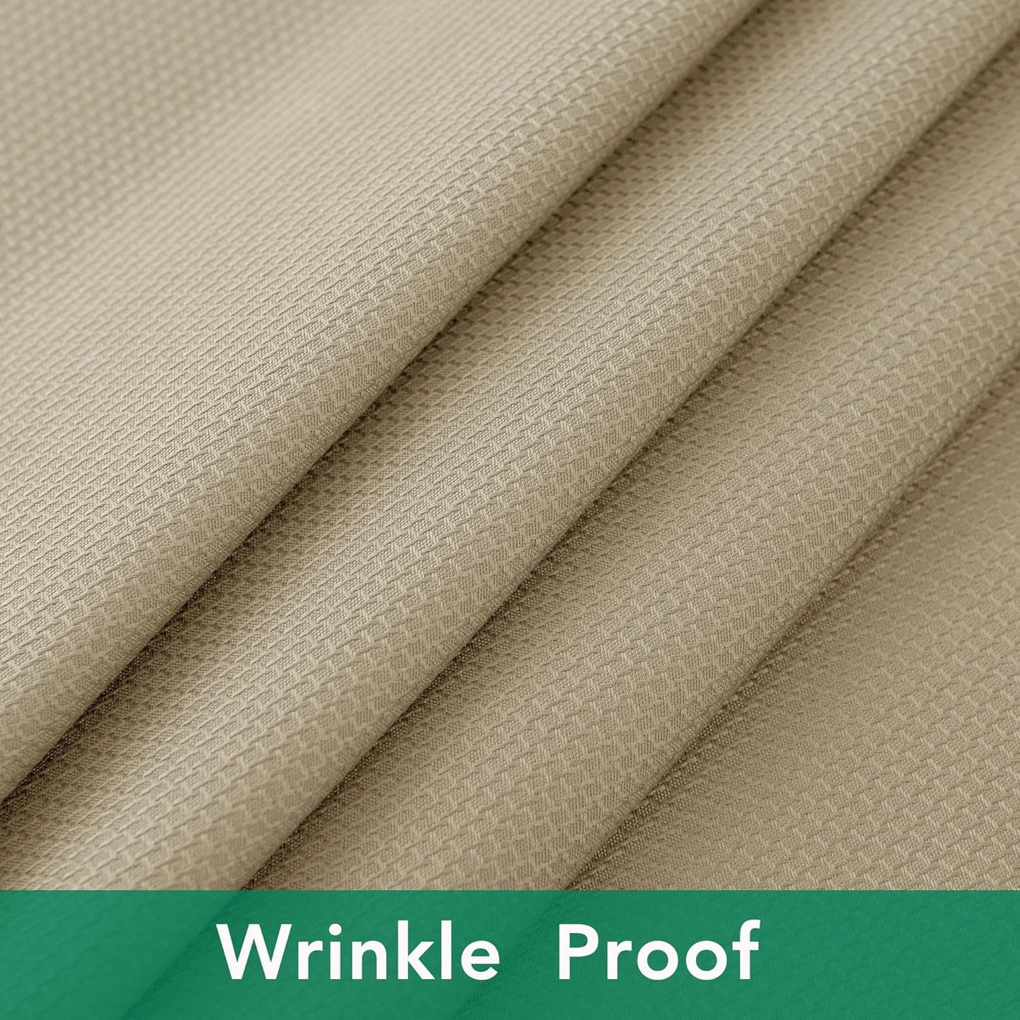 Textured Fabric Square Tablecloths 54X54 Inches, Natural Water Resistant Spill Proof Table Cloth Washable Small Card Folding Table Covers for Dining, Kitchen, Wedding and Parties