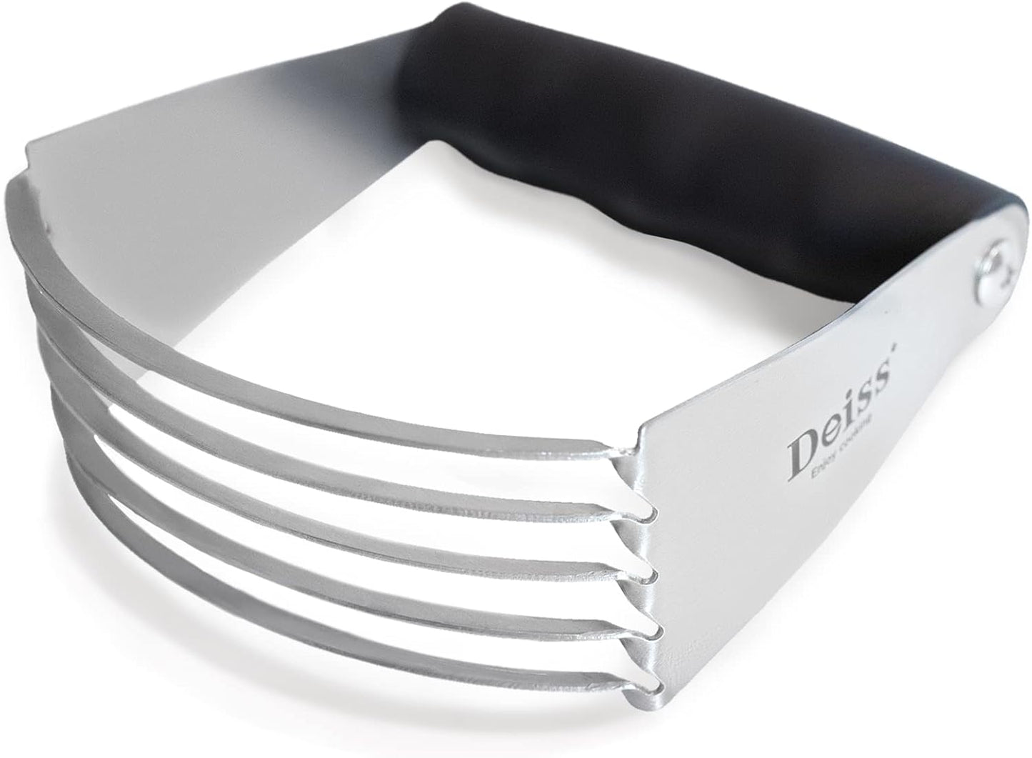 PRO Pastry Cutter - Pastry Blender Stainless Steel & Pastry Dough Cutter, Non-Slip Handle - Dishwasher Safe Dough Blender - Large Hand Butter Cutter Slicer, Pastry Cutter for Baking, Dough Knife