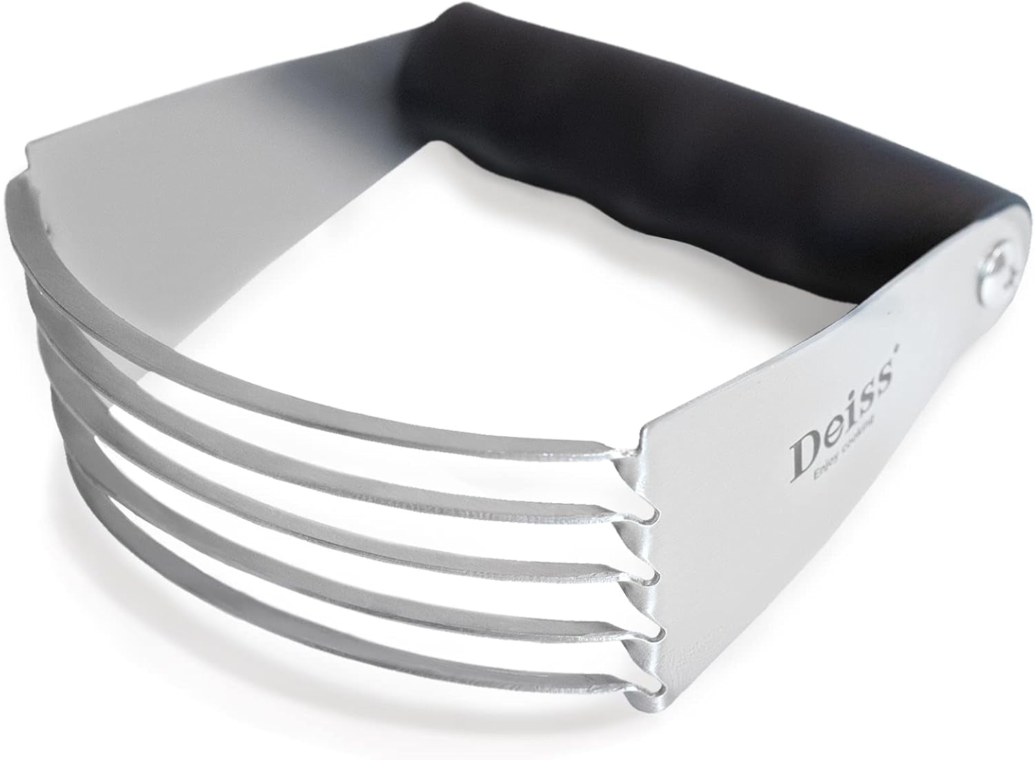 PRO Pastry Cutter - Pastry Blender Stainless Steel & Pastry Dough Cutter, Non-Slip Handle - Dishwasher Safe Dough Blender - Large Hand Butter Cutter Slicer, Pastry Cutter for Baking, Dough Knife