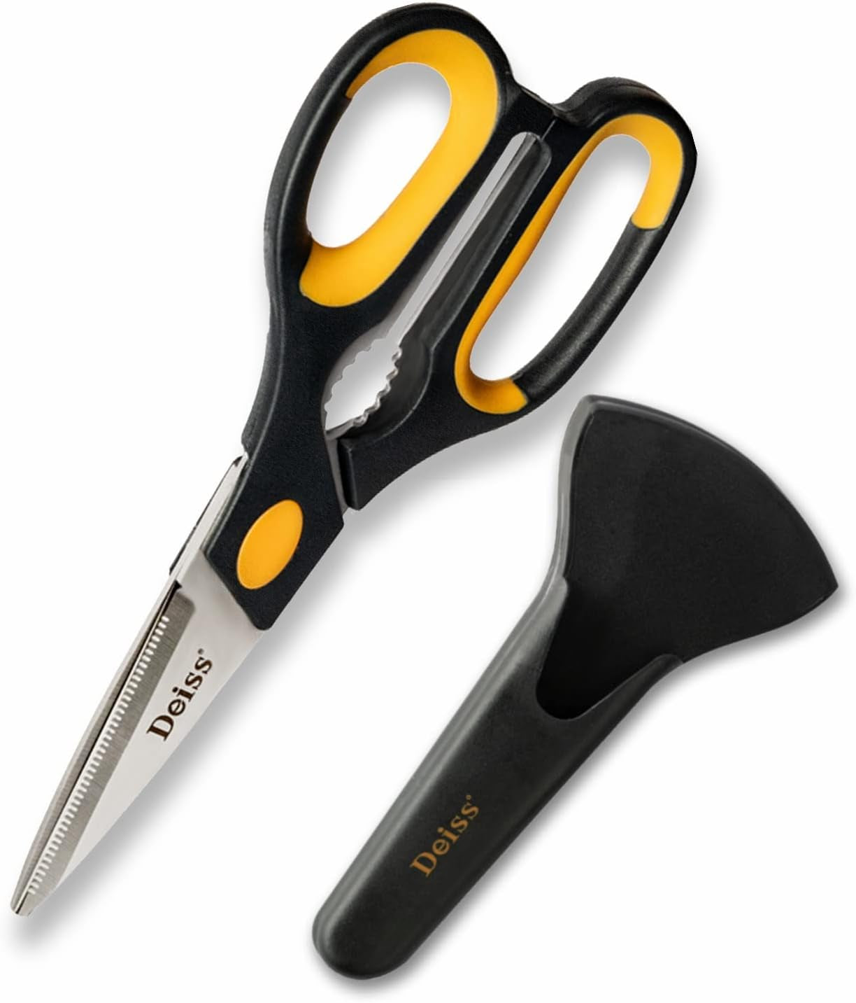 PRO Kitchen Shears, Kitchen Scissors Heavy Duty, Dishwasher Safe All Purpose, Stainless Steel Food Scissors for Kitchen – Sharp Shears for Chicken, Poultry, Fish, Meat, Salads, Herbs