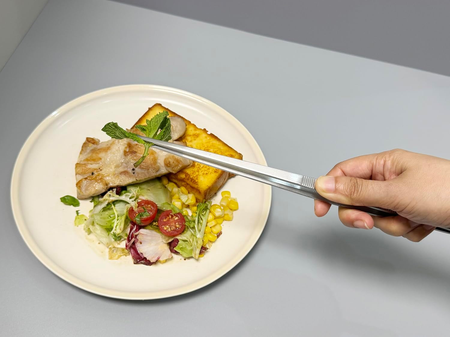 12-Inch Kitchen Tweezers Fine Tweezer Tongs Extra-Long Stainless Steel Cooking Tweezers