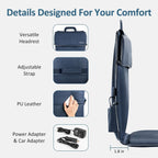Back Massager for Chair, Full Back Massager for Pain Relief Deep Tissue, Massage Chair Pad with Soft S-Curve Design, Versatile Portable Massage Seat Cushion, Chair Massager