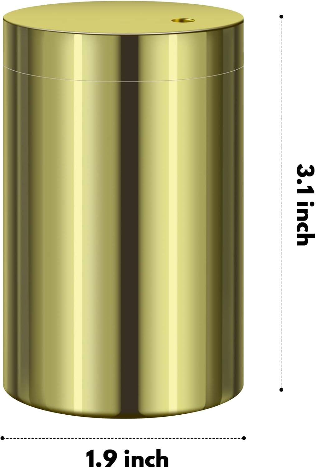 Toothpick Holder Toothpicks 304 Stainless Steel Toothpick Dispenser with 400 Bamboo Toothpicks for Appetizers Craft, Party, Cocktail Picks, Cleaning Teeth, Gold