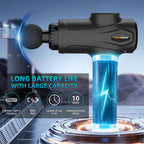 Deep Tissue Massage Gun Portable, Percussion Massage Gun with 7 Levels & 6 Massage Heads, Electric Massager for Muscles Pain Relief, Gifts for Men Women Athletes for Sports and Relaxation