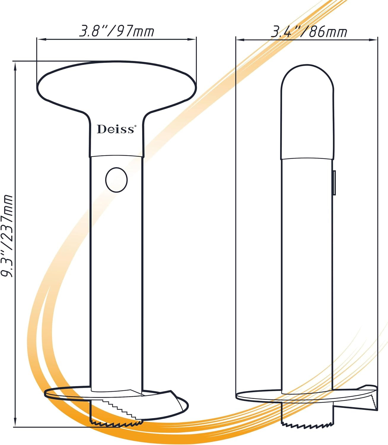 PRO Pineapple Corer — 2 in 1 Stainless Steel Pineapple Cutter Tool & Corer Tool Kitchen - Pineapple Corer and Slicer Tool - Fruit Cutter Tool, Pineapple Slicer and Corer - Dishwasher Safe