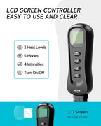 Leg Massager for Circulation and Pain Relief FSA, Gifts for Men Women Dad Mom, Leg Massager with Heat and Compression, 2 Heat 5 Modes 4 Intensities 4 Extenders