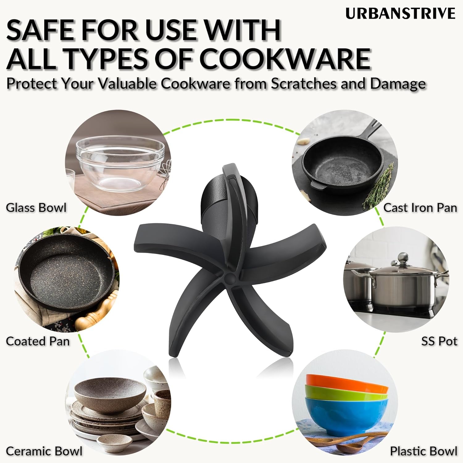 Heavy Duty Meat Chopper for Ground Beef, Durable Ground Beef Smasher, Non-Scratch Hamburger Chopper, Non-Slip Ground Meat Chopper and Meat Masher Ground Beef (Black)