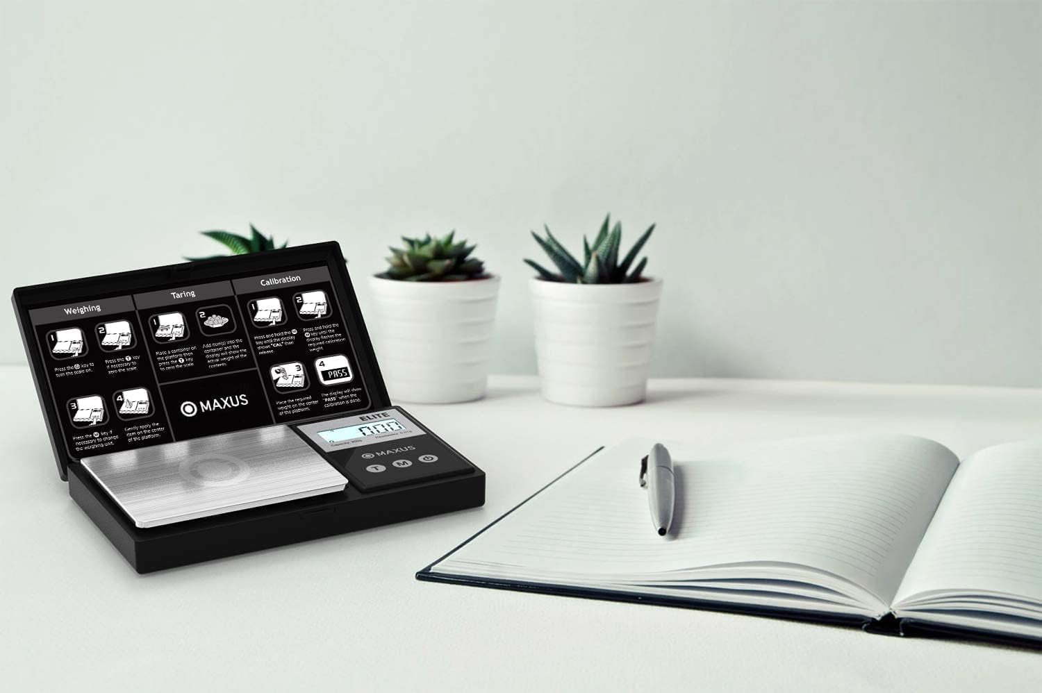 Digital Pocket Gram Scale 500G X 0.01G High Precision with Tray, Weighs Small Food, Jewelry, Ounces, Grains, LCD Display, Tare Function