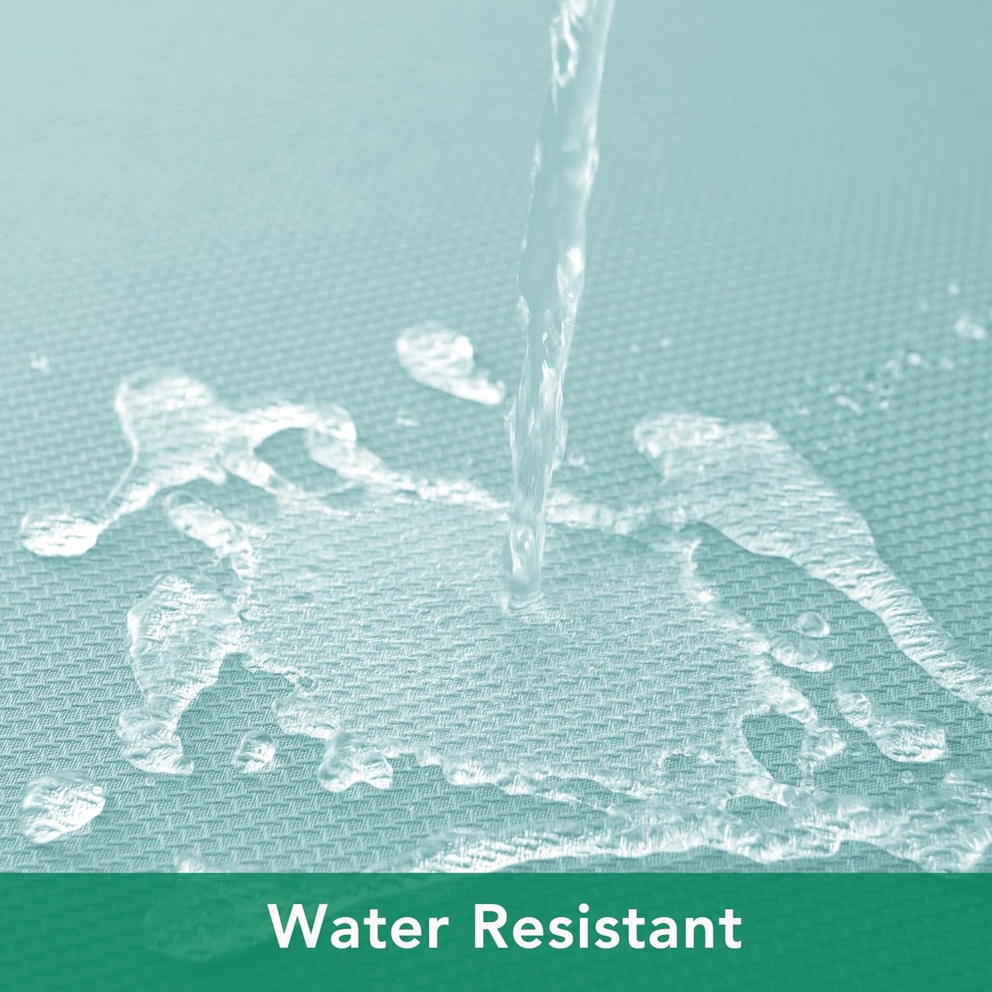 Square Tablecloth 54X54 Inch-Auqa Blue Card Fabric Table Cover-Small Folding Table Cloths Linen Water Resistant for Kitchen Dining Picnic Patio Outdoor Party Restaurant Tables