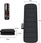 Massage Mat Full Body,Massager Chair Pad,10 Vibration Motors & 5 Massage Modes,Back Massager for Bed,Massage Mattress Pad for Back,Heating Pad with Auto Shut Off, Gifts for Men,Women,Black