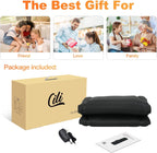 Massage Mat Full Body,Massager Chair Pad,10 Vibration Motors & 5 Massage Modes,Back Massager for Bed,Massage Mattress Pad for Back,Heating Pad with Auto Shut Off, Gifts for Men,Women,Black