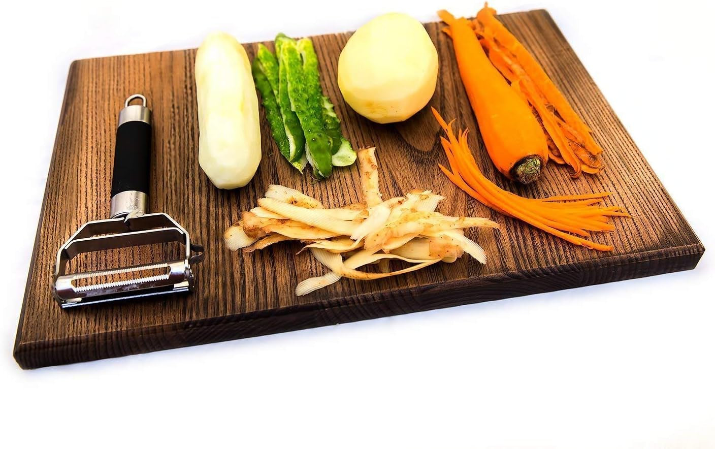 PRO Zester & Grater and Dual Julienne & Vegetable Peeler - Non-Slip Comfortable Handle - Amazing Tools for Making Delicious Salads and Veggie Noodles - 2 Item Bundle