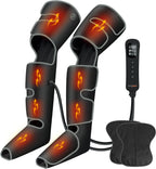 Leg Massager with Heat and Compression for Circulation, 3 Heat 3 Modes 3 Intensities for Pain Relief and Swelling, FSA HSA Eligible