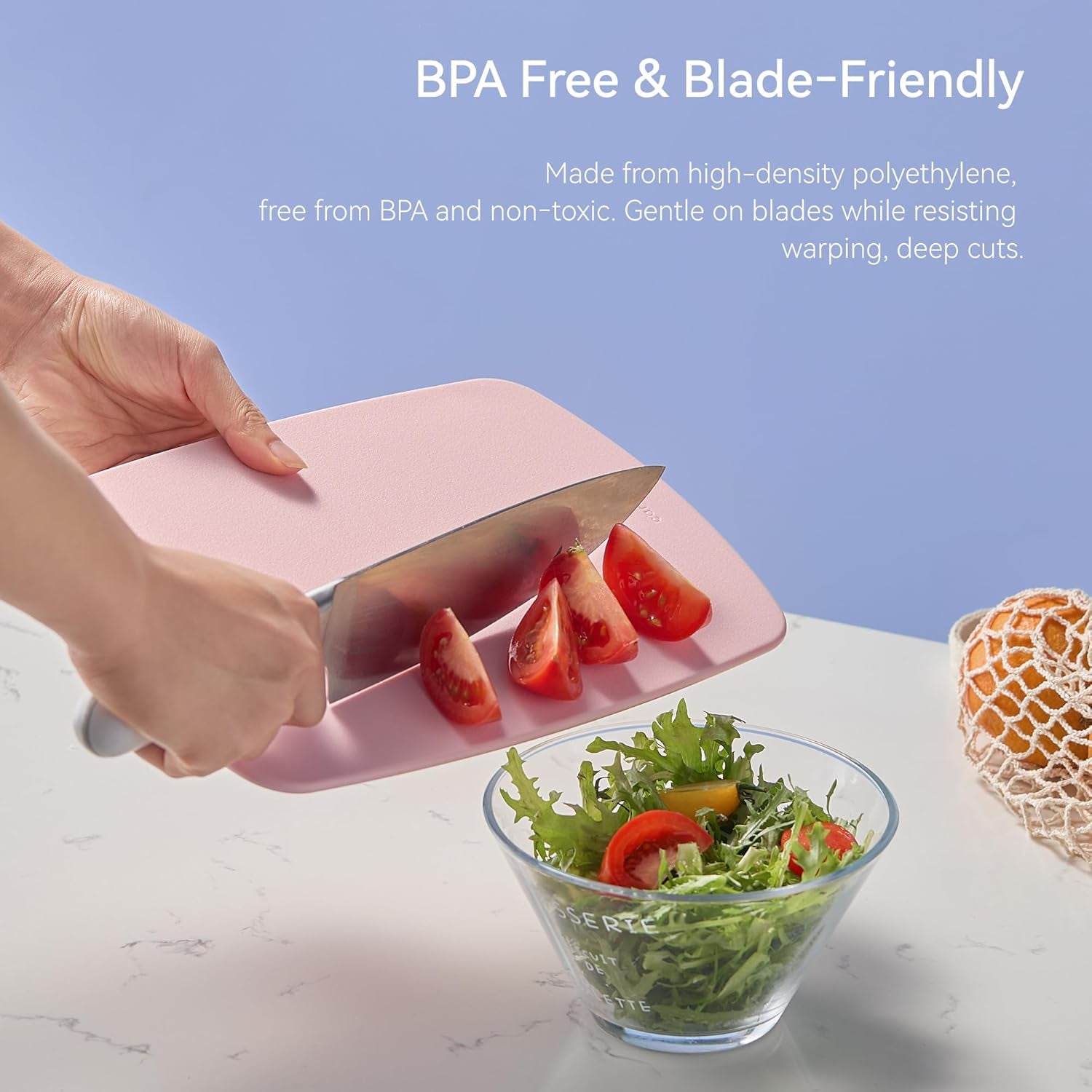 3Pcs Cutting Boards for Kitchen, Plastic Cutting Board Set, Lightweight Chopping Boards for Chopping Meat Vegetable and Fruits, Easy Grip Handle, Dishwasher Safe Colorful