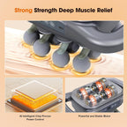 16-Head Massage Gun Set, Deep Tissue Percussion Massager, Electric Massage Tools with 9 Styles & Levels, Dark Grey