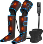 Leg Massager with Heat and Compression, Air Compression Leg Massager for Circulation and Pain Relief Muscles Relaxation Gifts FSA - HSA