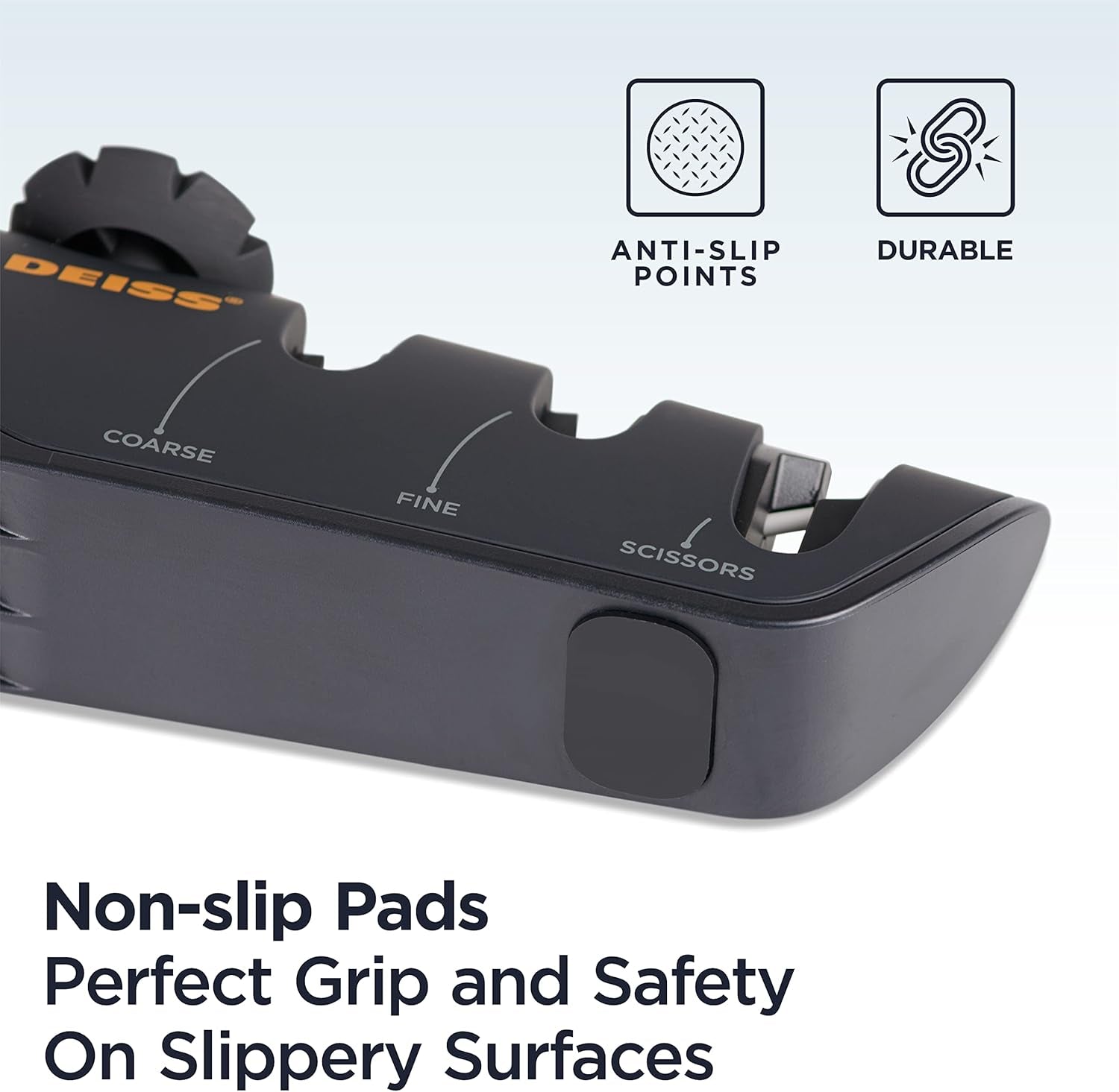 PRO Knife Sharpener with Adjustable Angle Knob - Handheld Manual Knife Sharpeners for Kitchen Knives, Scissors Sharpener, Pocket Knife Sharpener - Repair, Restore, Polish Blades, Non-Slip Grip