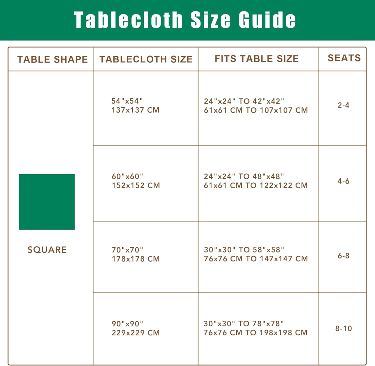 Square Tablecloth 54X54 Inch-Auqa Blue Card Fabric Table Cover-Small Folding Table Cloths Linen Water Resistant for Kitchen Dining Picnic Patio Outdoor Party Restaurant Tables