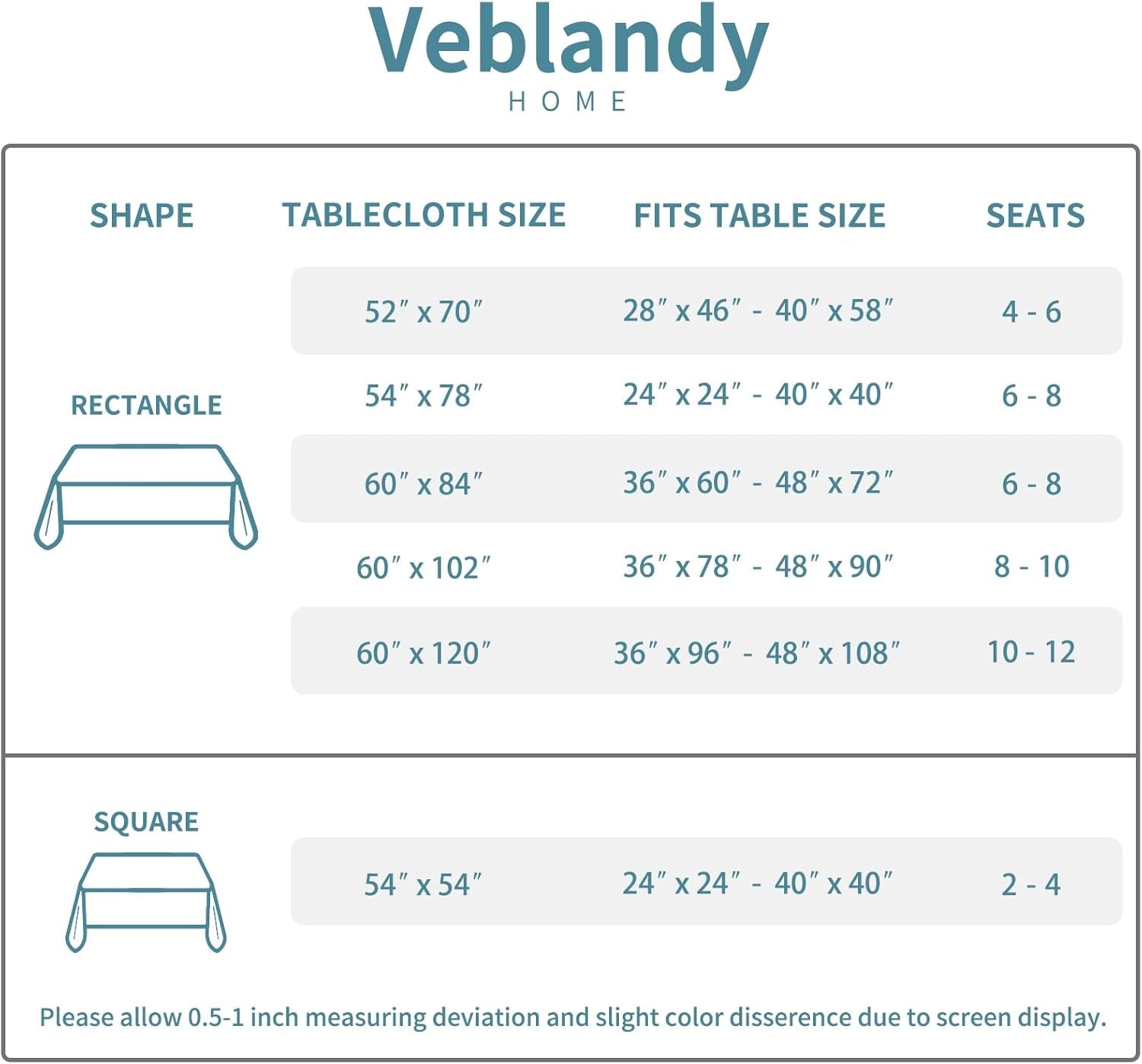 Table Cloth Rectangle Waterproof Spill-Proof Wrinkle-Free Tablecloth Washable, Kitchen Dining Tabletop Decoration, Fabric Table Cover for Indoor and Outdoor Use, 60 X 120 Inch, Black