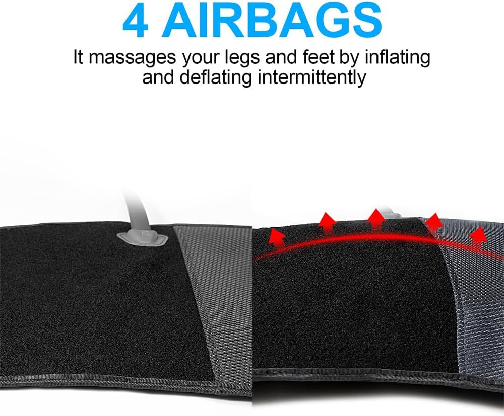 Leg Massager for Circulation and Pain Relief, Air Compression Calf Massager with 2 Modes 3 Intensities Helpful for RLS Edema and Muscles Relaxation Gifts