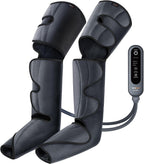 Leg Compression Massager, Air Compression Massager for Circulation and Pain Relief, 3 Modes 3 Intensities 2 Extenders and Adjustable Wraps, Gift for Family or Friend