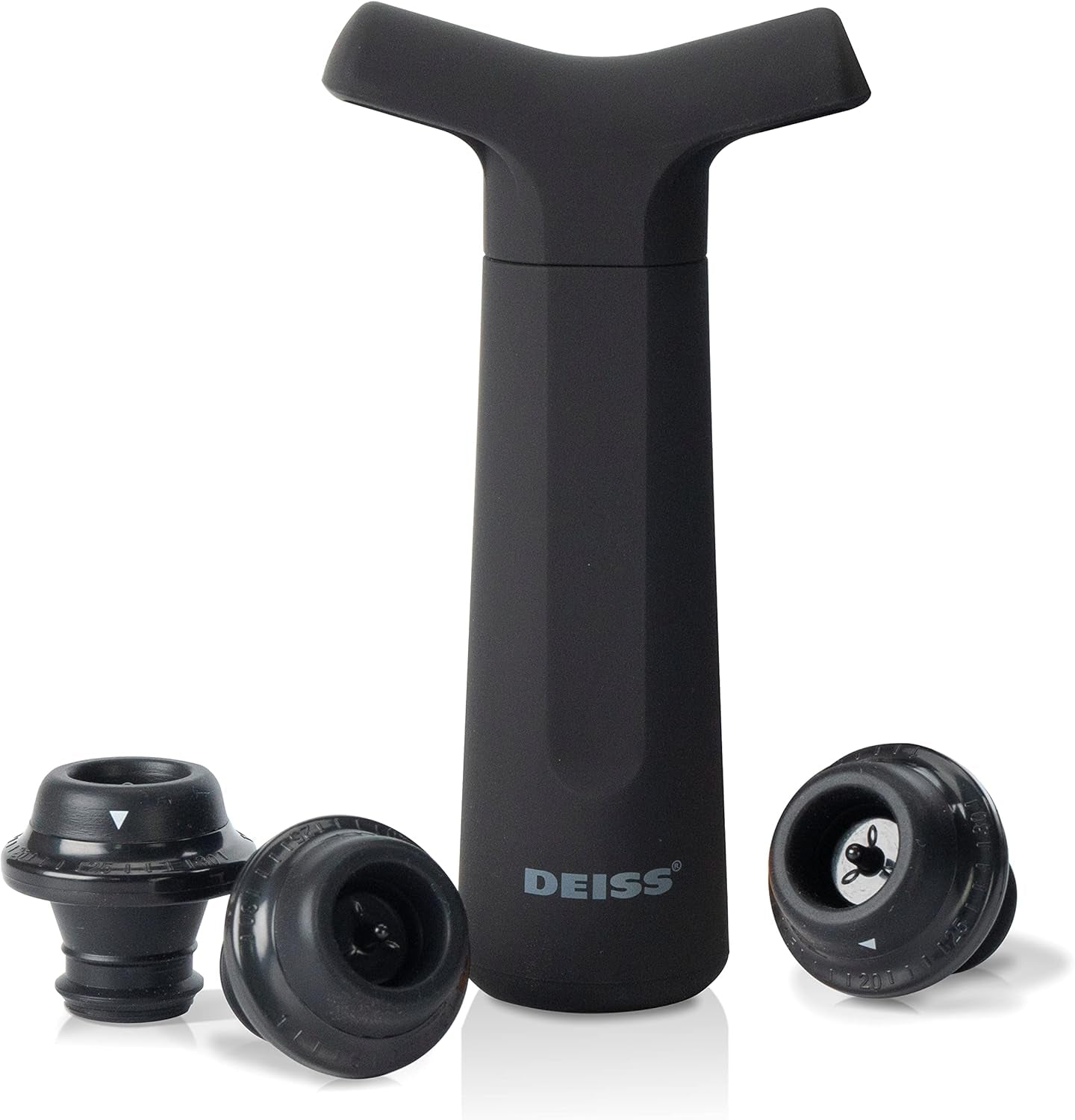 PRO Vacuum Pump Wine Saver with 3 X Wine Bottle Stopper – Silicone Wine Stoppers for Wine Bottles with Date Markers - Wine Stopper to Keep Your Wine Fresh – Stops Oxidation of Wine