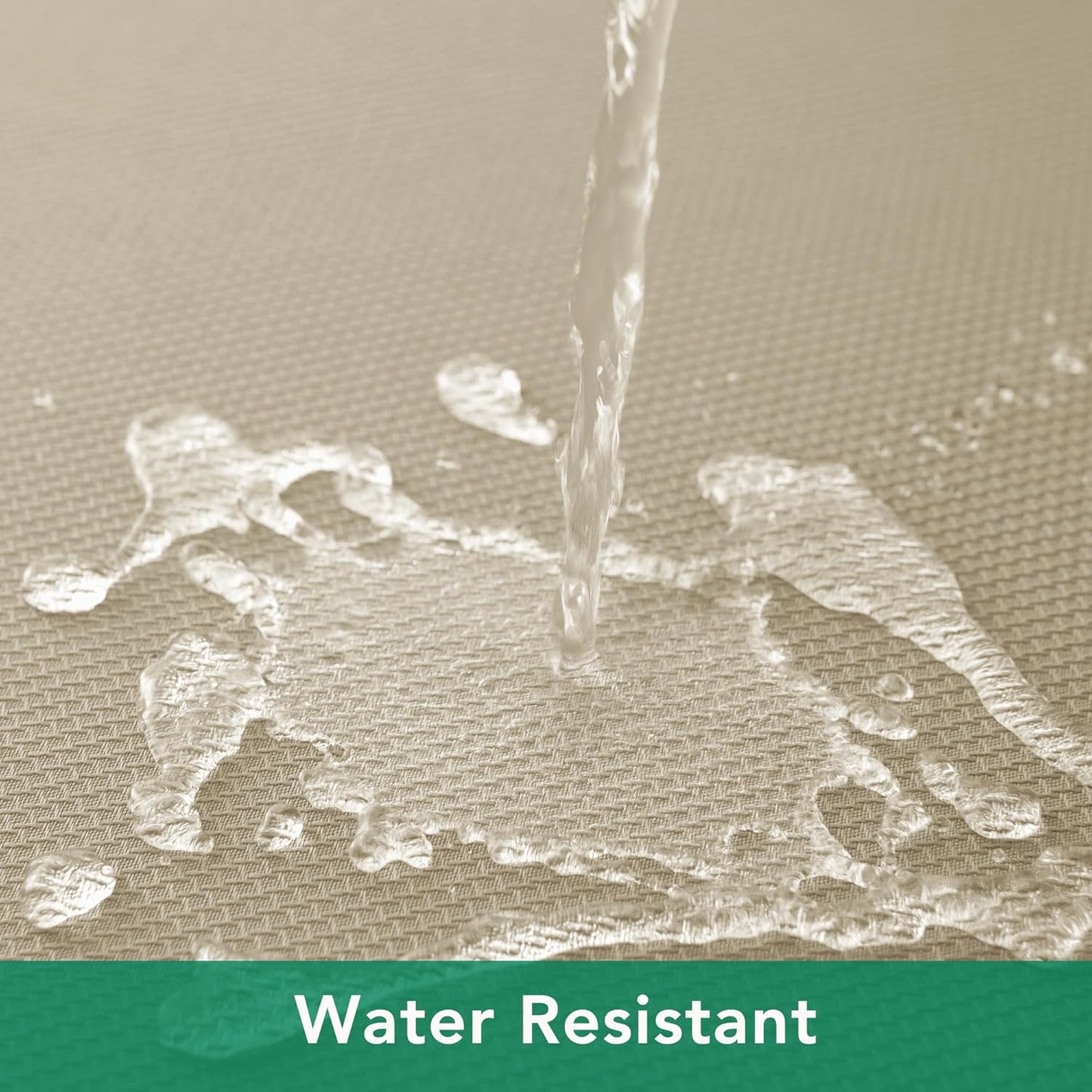 Textured Fabric Square Tablecloths 54X54 Inches, Natural Water Resistant Spill Proof Table Cloth Washable Small Card Folding Table Covers for Dining, Kitchen, Wedding and Parties