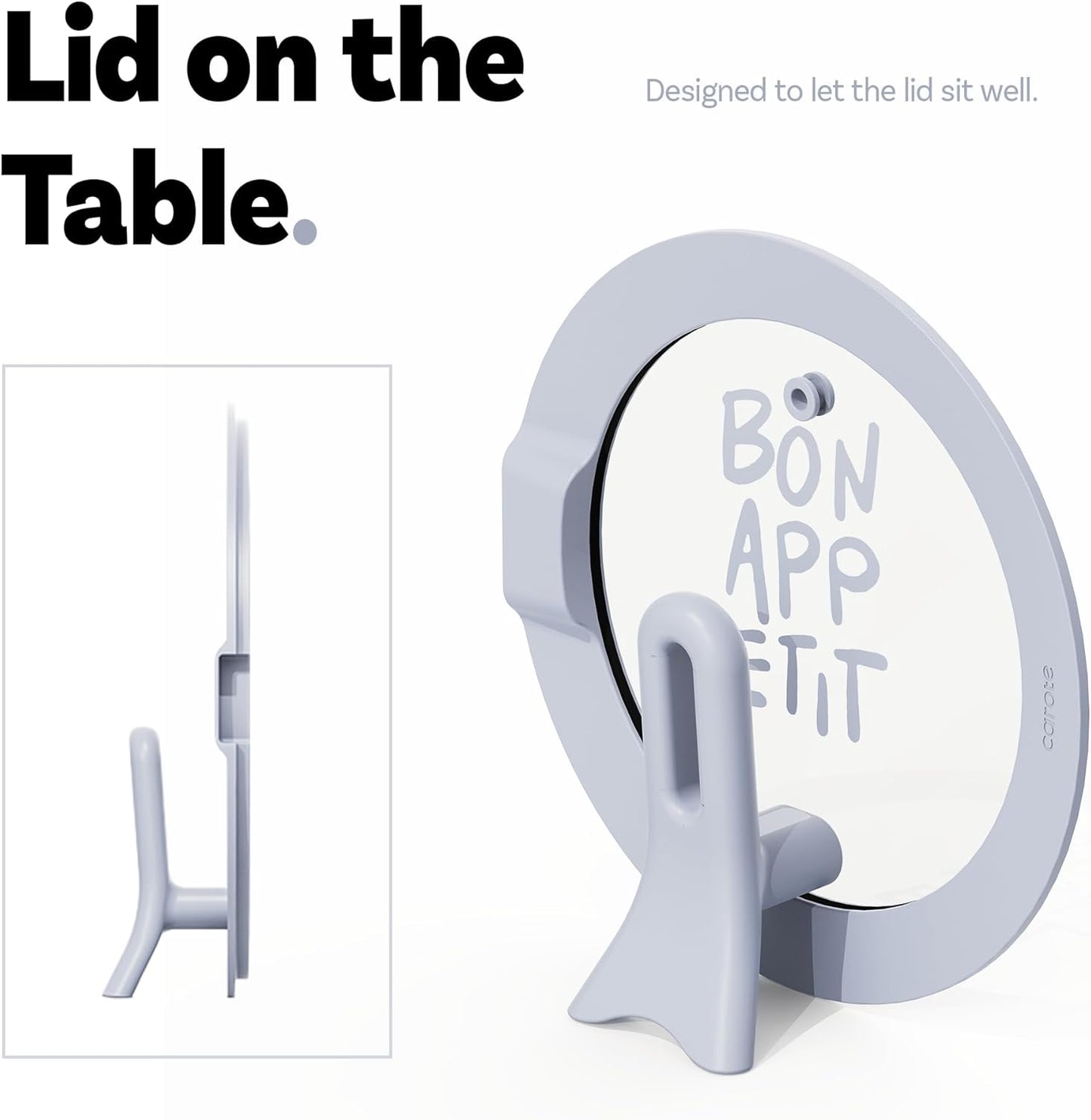 Stainless Steel Sauce Pan with Detachable Handle, 4Pcs Stainless Steel Pot, 3QT Saucepan with Lid, Non-Toxic Induction Kitchen Cookware, Stand-Up Lid, Oven Safe, Blue