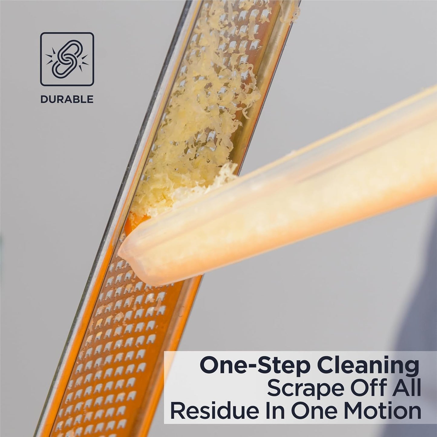 LUX Fine Grater & Lemon Zester, Parmesan Cheese Grater Handheld - Spices, Citrus Fruits, Hard Cheeses, Garlic, Chocolate, Nuts, Ginger, Vegetable Shredder