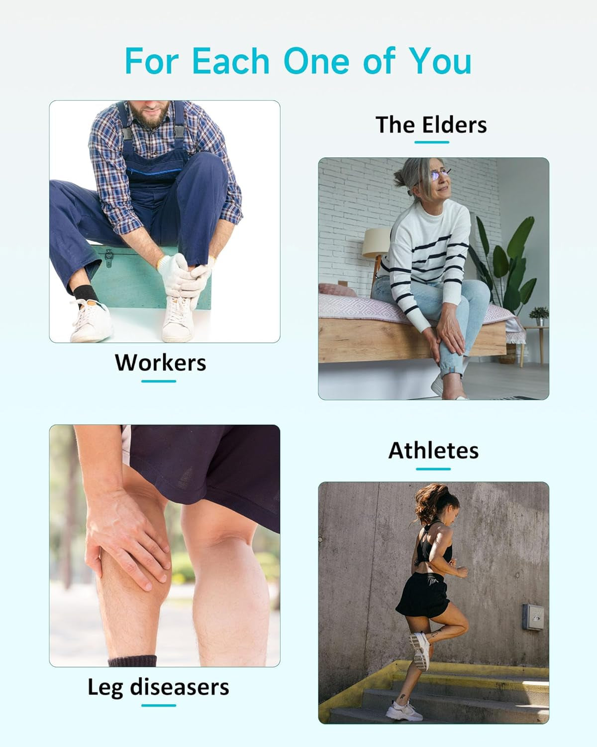 Gifts for Men Women, Leg Massager for Circulation and Pain Relief FSA, Leg Massager with Heat and Compression, 6 Modes 3 Intensities 2 Heat Levels